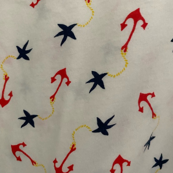 Vintage Anchors and Starfish AOP Polo Shirt Size L - Picture 5 of 10